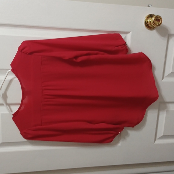 H&M Red Orange blouse - Picture 5 of 5